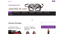 Desktop Screenshot of lenceriadelujo.com